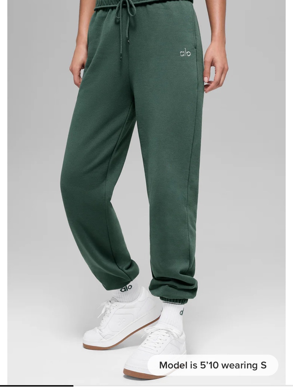 ALO Clover Green Accolade Sweatpants Size M